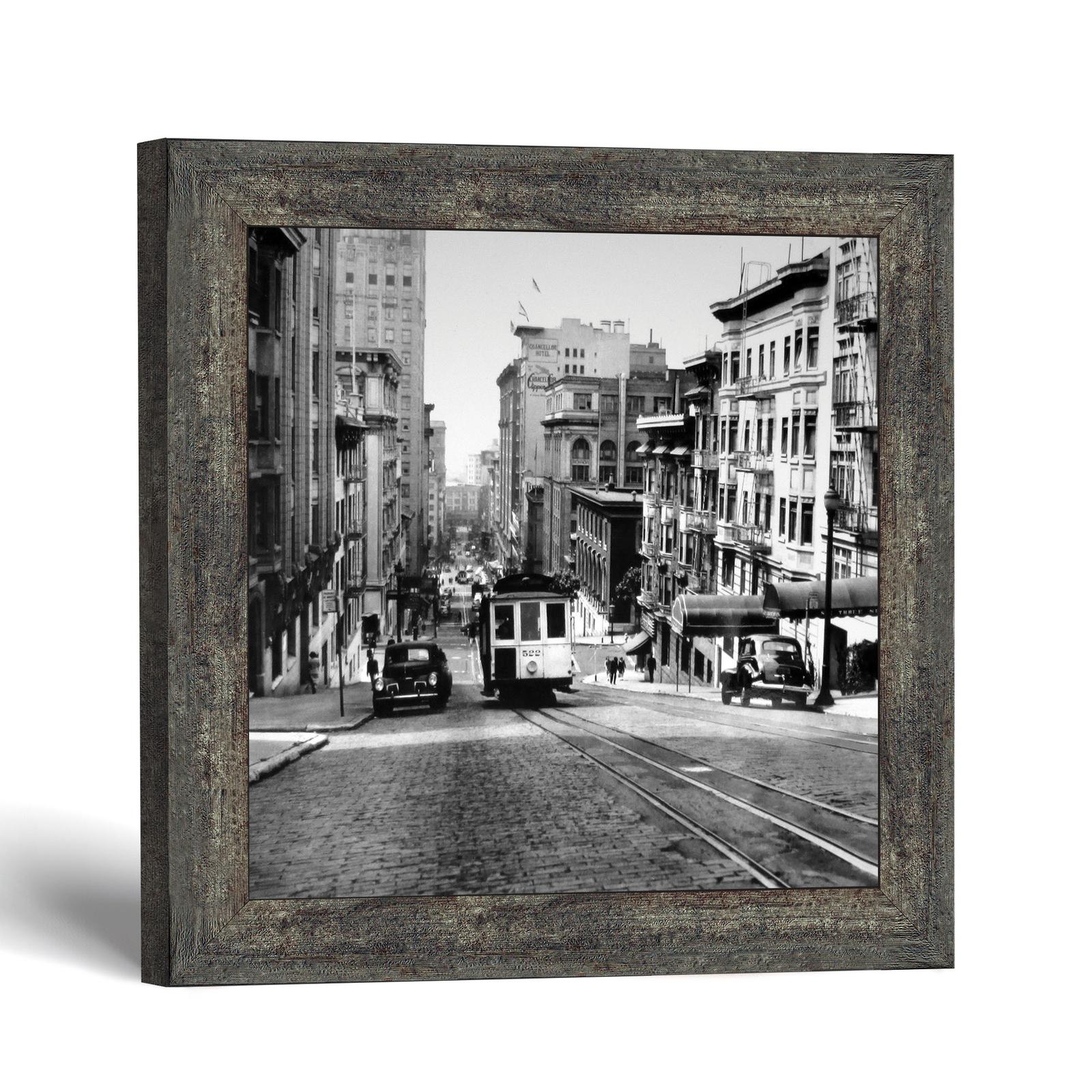 San Francisco cable car framed print - Powell Street car 522 by Crossroads Home Decor