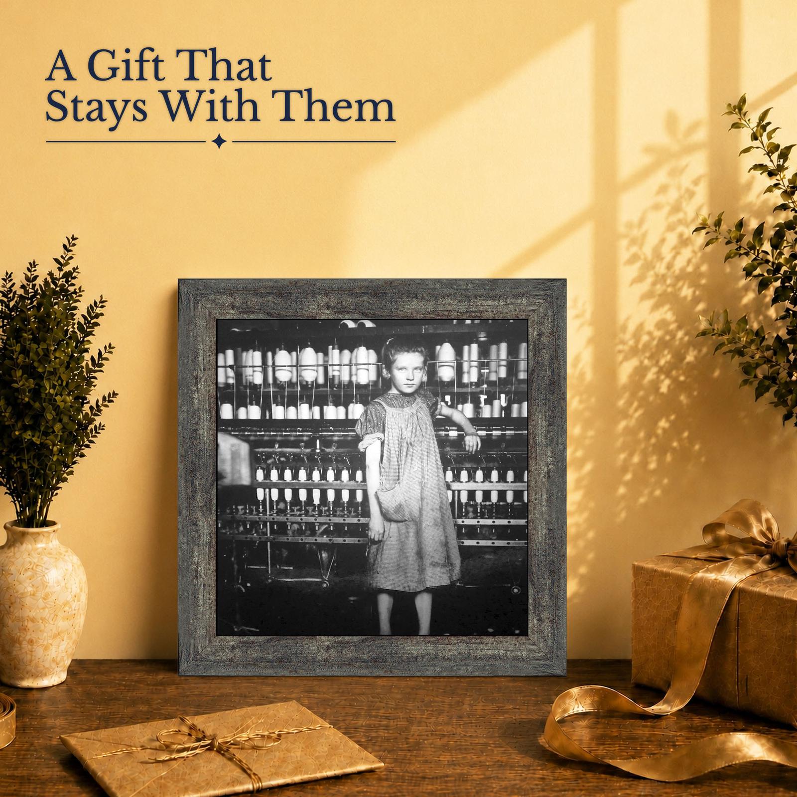 Lewis Hine photograph gift - framed print for teachers and history collectors