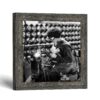 Woman welder framed print - welding sparks by Crossroads Home Decor