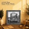 Dust bowl car wall art gift - framed print for a classic car collector