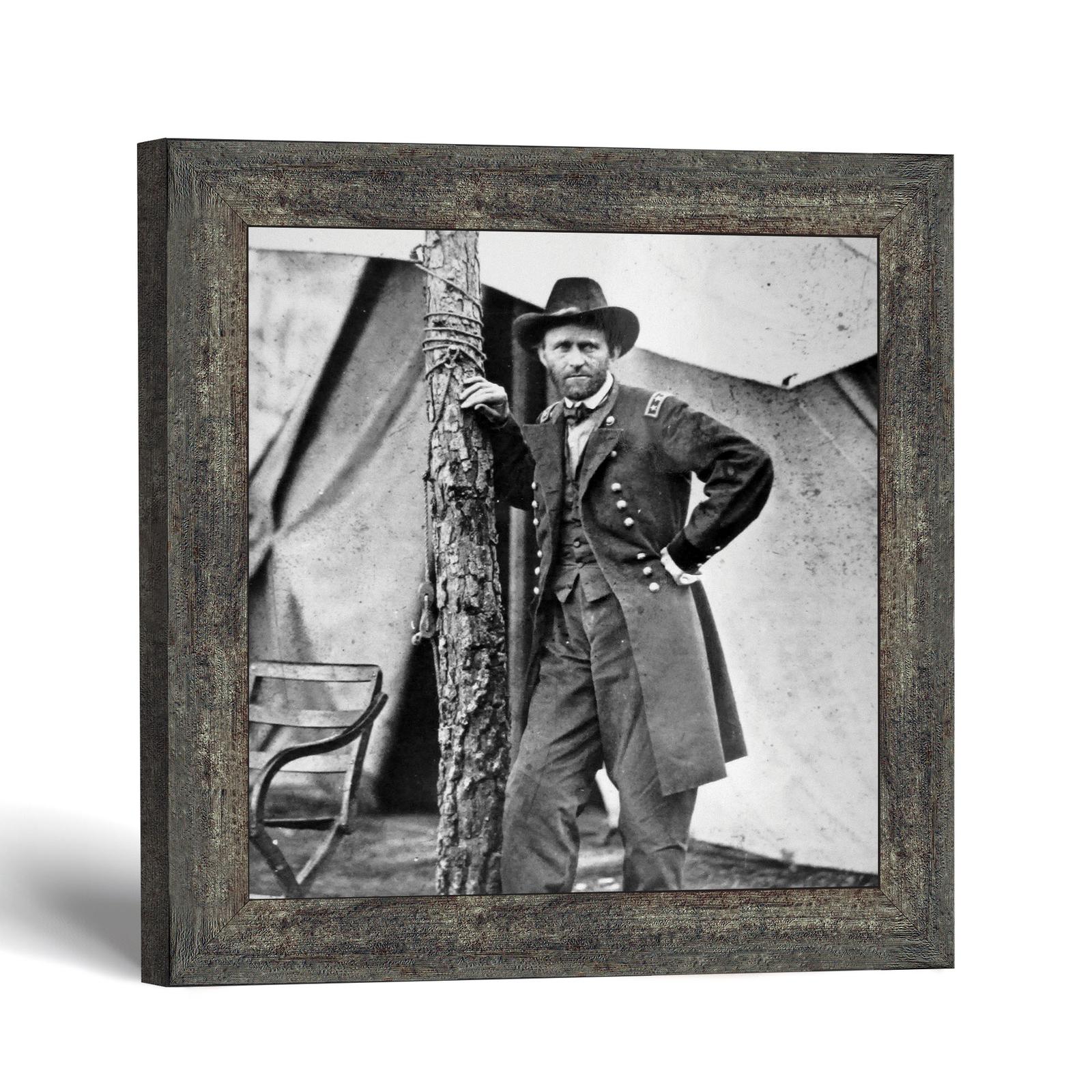 8541BW-1 Ulysses S. Grant framed print - Cold Harbor Portrait by Crossroads Home Decor
