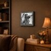 8541BW-3 Ulysses S. Grant framed wall art displayed in a home office or study