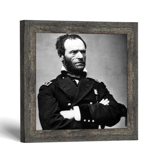 William Tecumseh Sherman framed print - Civil War General portrait by Crossroads Home Decor