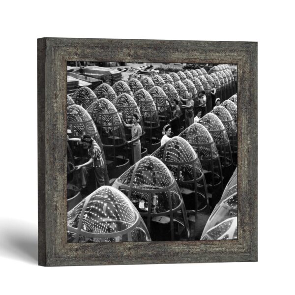 Alfred Palmer framed print - WWII Aircraft Factory by Crossroads Home Decor