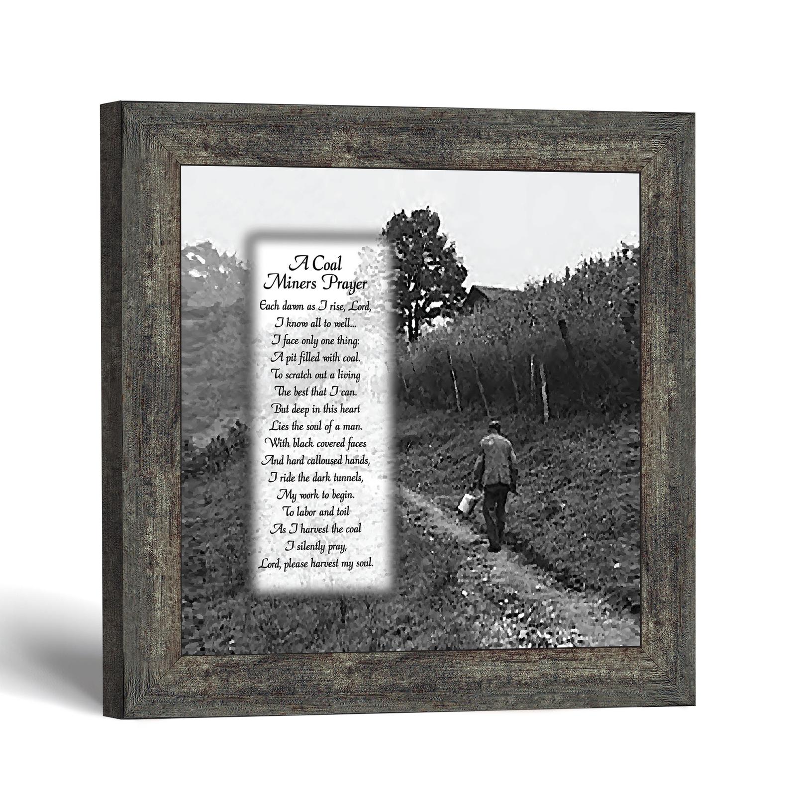 Coal miners prayer picture frame - A Coal Miner's Prayer by Crossroads Home Decor