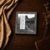 A Coal Miner's Prayer framed print - black and white coal mining inspirational wall art
