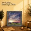 Sympathy and encouragement gift - sunset prayer framed print for a friend