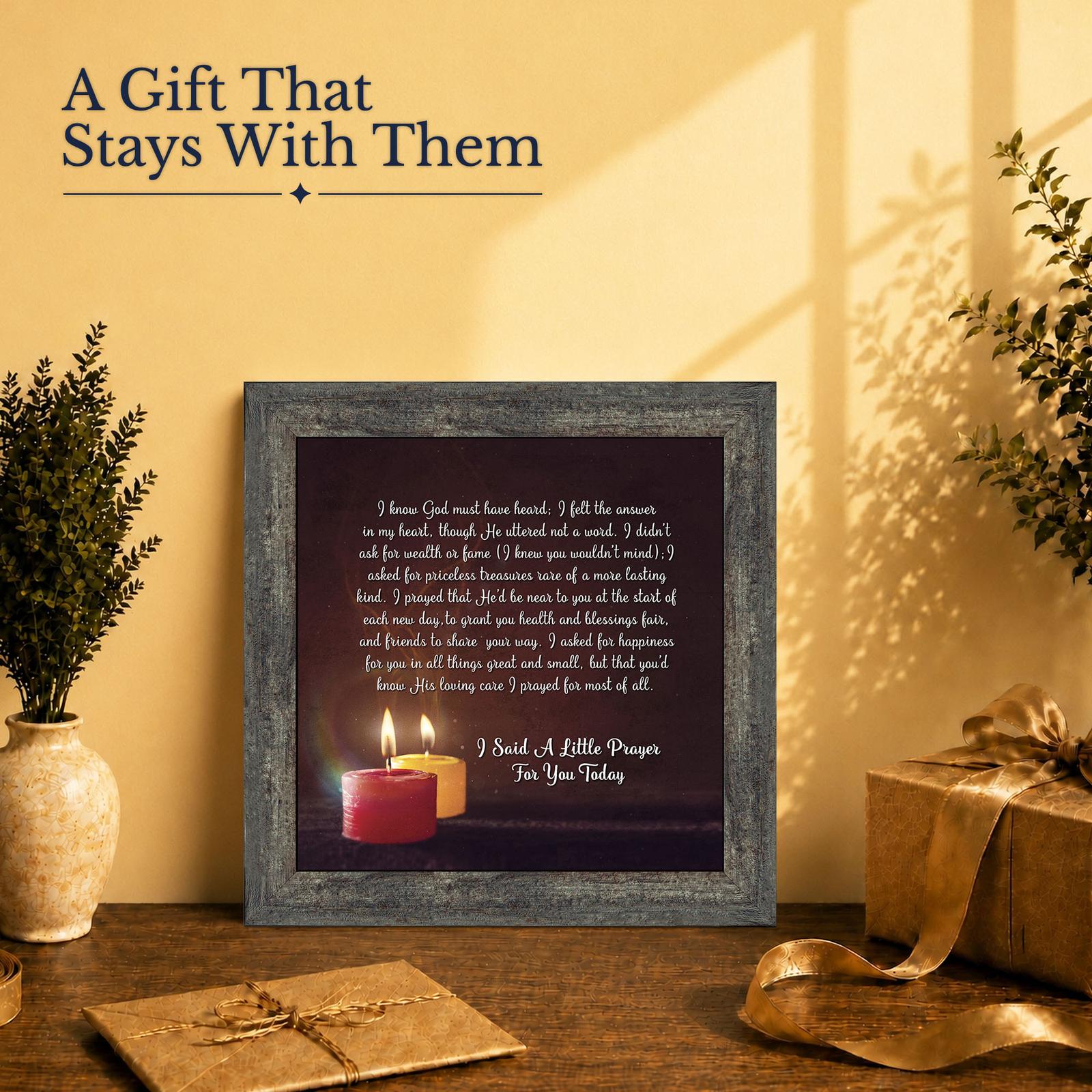 Prayer for a Friend gift - framed print for a friend who needs encouragement