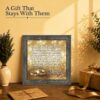 50th anniversary gift - framed print for parents celebrating a golden wedding