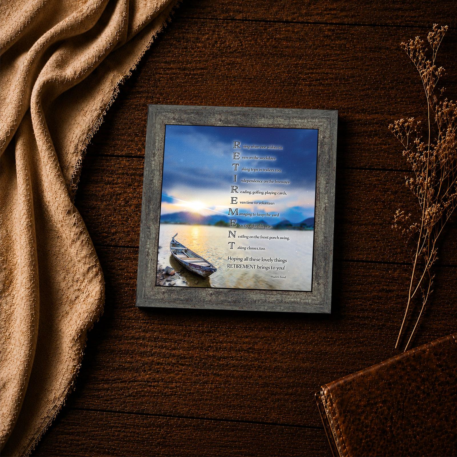 RETIREMENT acrostic poem close-up - retirement inspirational wall art