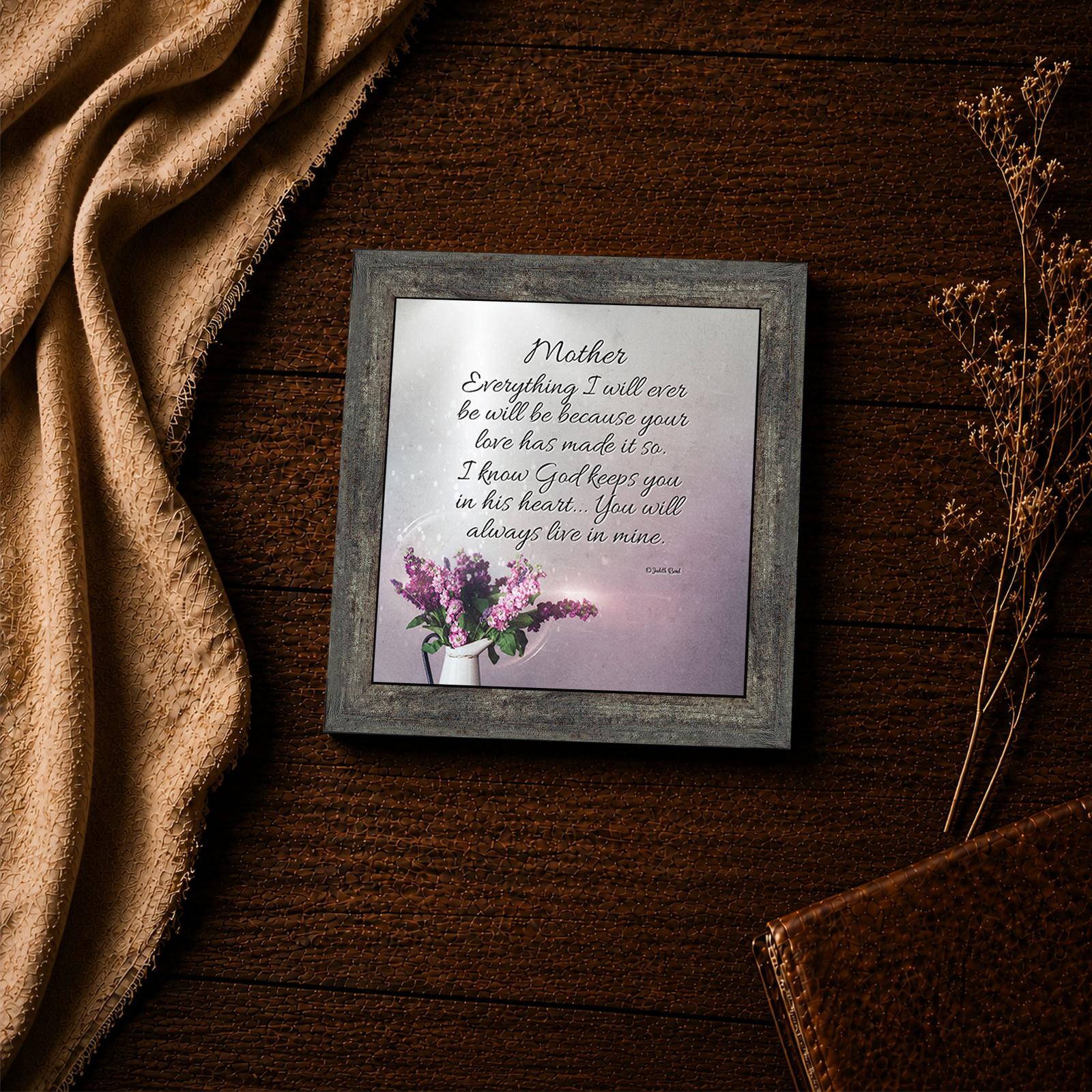 Mother poem framed print - mother's day inspirational wall art