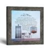 Housewarming wall art framed print - To Make A House A Home poem by Crossroads Home Decor
