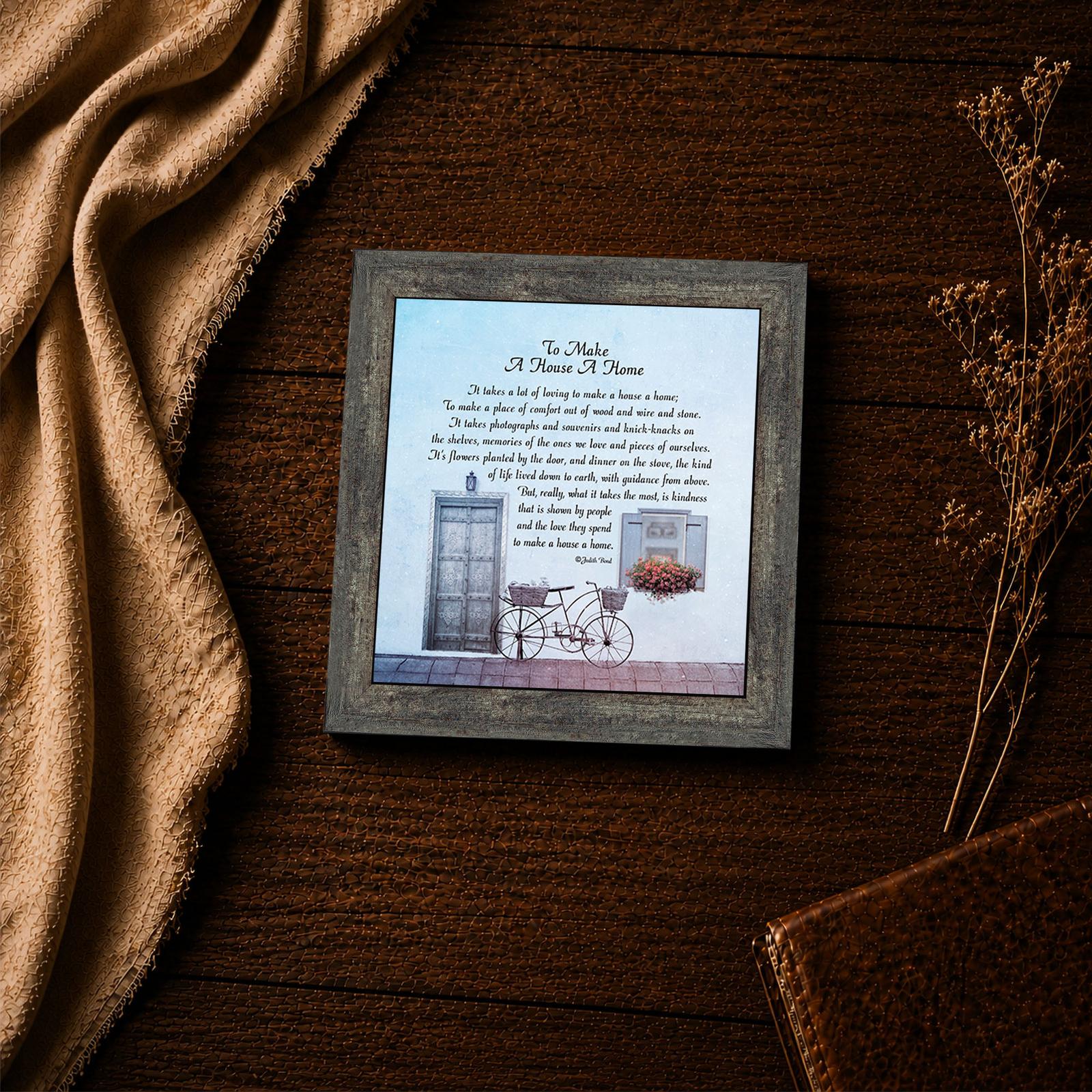 To Make A House A Home poem print - housewarming inspirational wall art