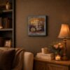 100 Years From Now framed print displayed in a classroom
