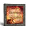 Firefighters Prayer framed print, firefighter tribute by Crossroads Home Decor