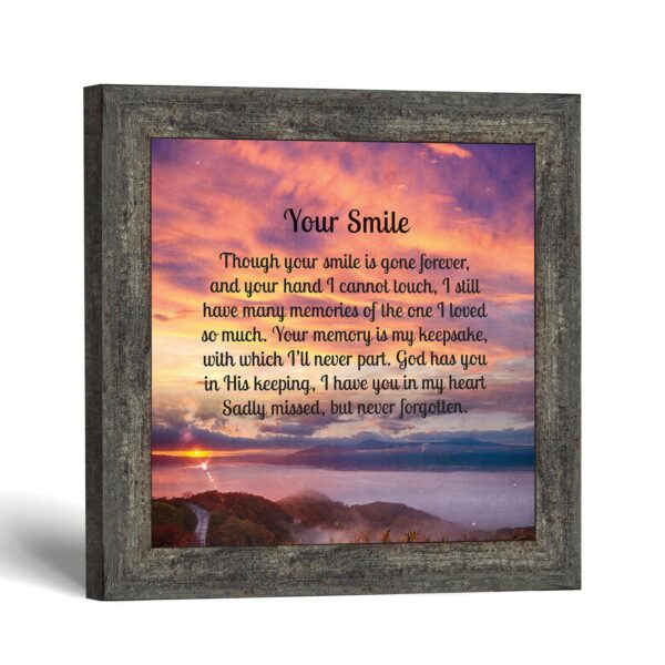 Your Smile framed print - memorial framed print by Crossroads Home Decor