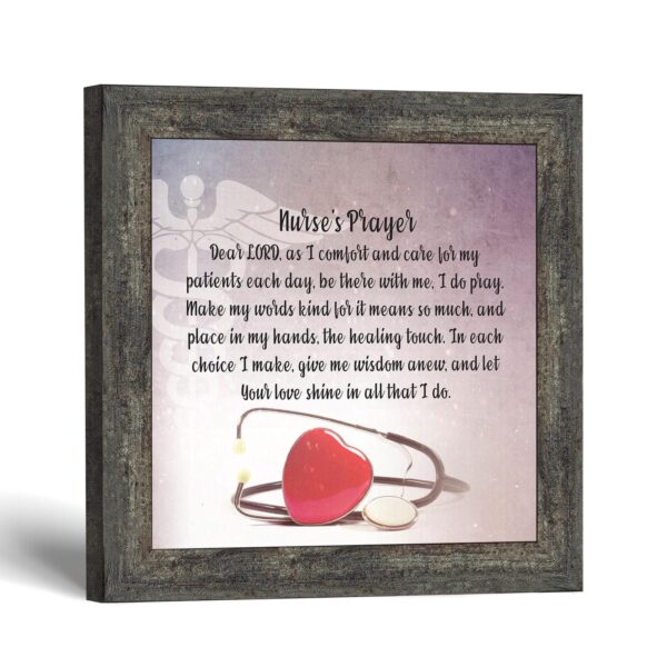 Nurses Prayer Framed Print - Original Prayer Keepsake by Crossroads Home Decor
