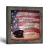 Police officer prayer framed print by Crossroads Home Decor