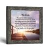His Smile memorial framed print - pier at sunset keepsake by Crossroads Home Decor