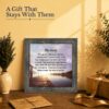 His Smile memorial gift - framed print for loss of a father or husband