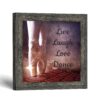 Live Laugh Love Dance framed print - Pointe Shoe Wall Art by Crossroads Home Decor