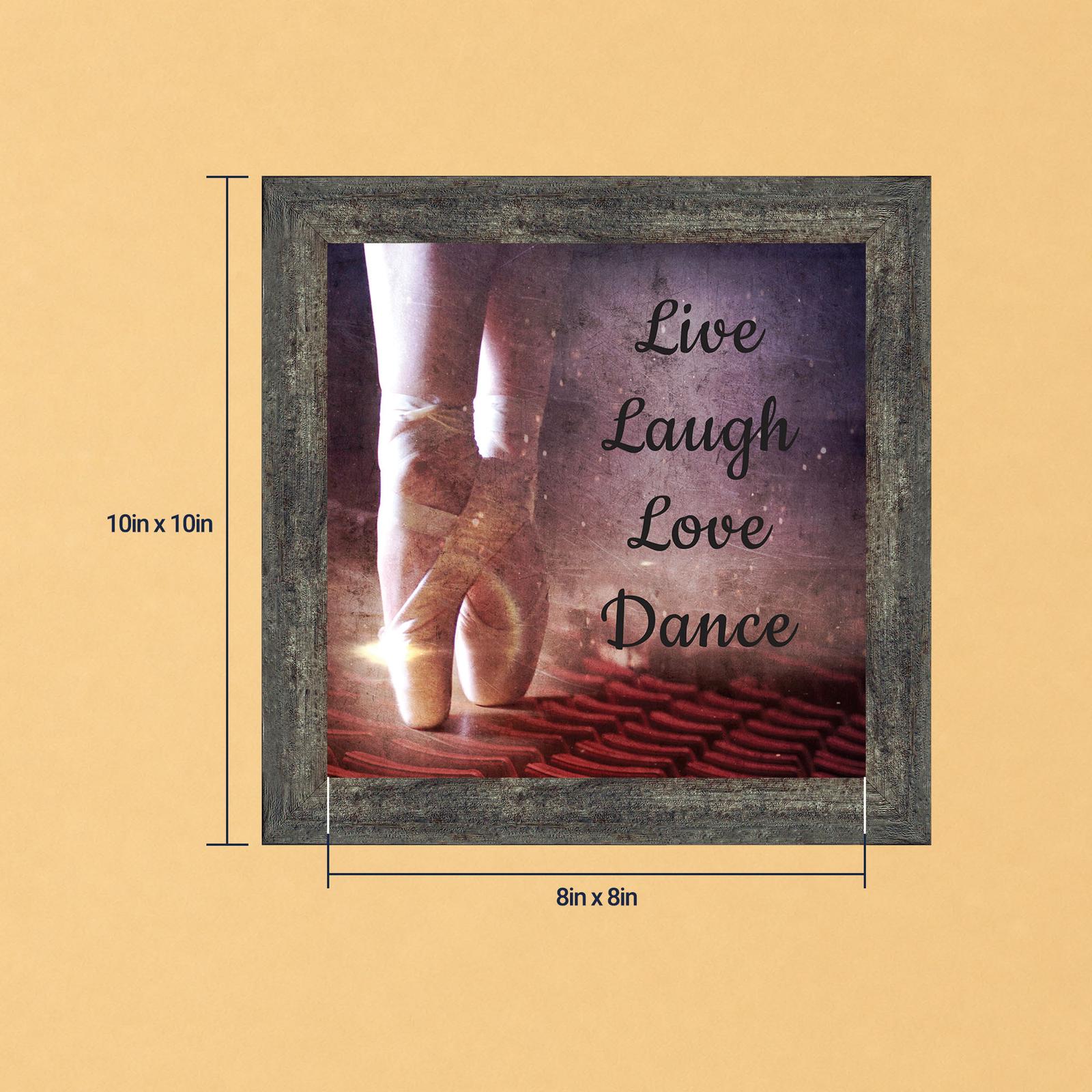 Live Laugh Love Dance framed print - Pointe Shoe Wall Art by Crossroads Home Decor