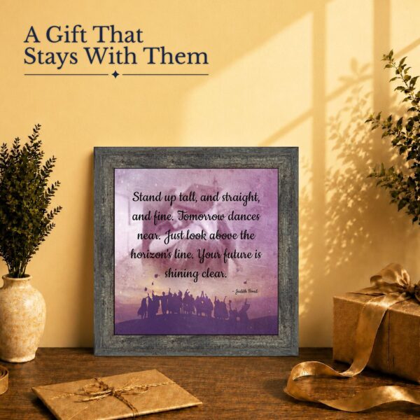 Stand Tall Graduate gift - framed print for a high school or college graduate