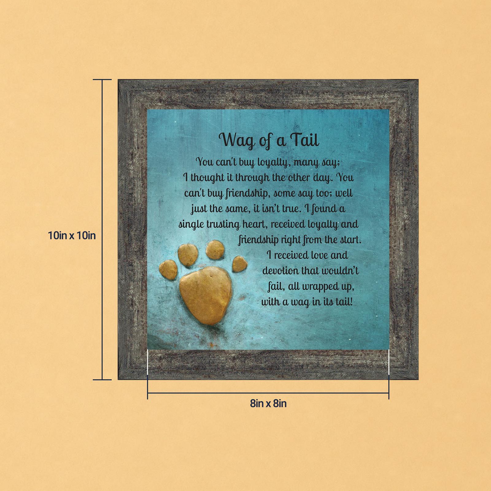 Wag of a Tail framed print - Wag of a Tail Poem by Crossroads Home Decor