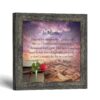 In Memory in loving memory framed print - rose and ribbon design by Crossroads Home Decor