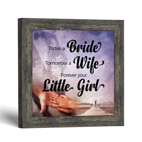 Today a Bride, Tomorrow a Wife framed print by Crossroads Home Decor