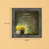 8682BW-8 Godmother poem framed print - black-eyed Susans in a wooden bucket by Crossroads Home Decor