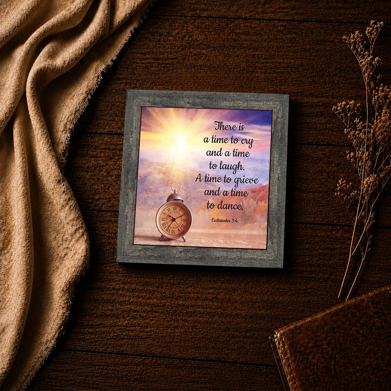 Ecclesiastes 3:4 Scripture framed print - inspirational wall art
