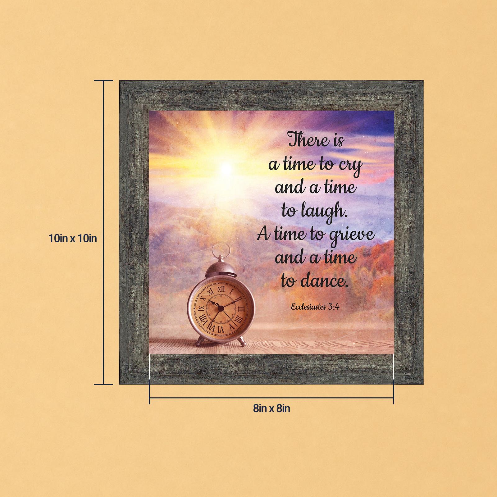 Ecclesiastes 3:4 framed print - Ecclesiastes 3:4 Scripture by Crossroads Home Decor