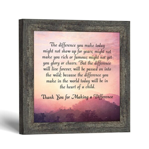 Thank you for making a difference framed print - Difference Maker Verse by Crossroads Home Decor