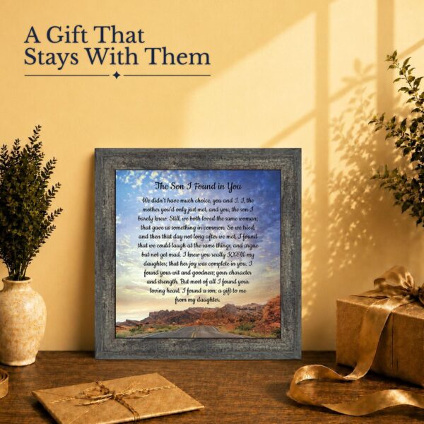 Son in law gift - framed print for the newest member of the family
