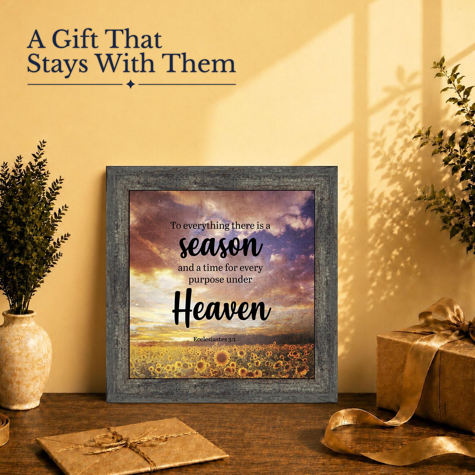 Sunflower framed print gift - framed print for a friend starting a new season