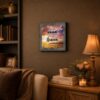 Ecclesiastes 3:1 framed wall art displayed in a farmhouse kitchen