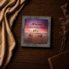 All because two people fell in love framed print - coastal wall art close-up