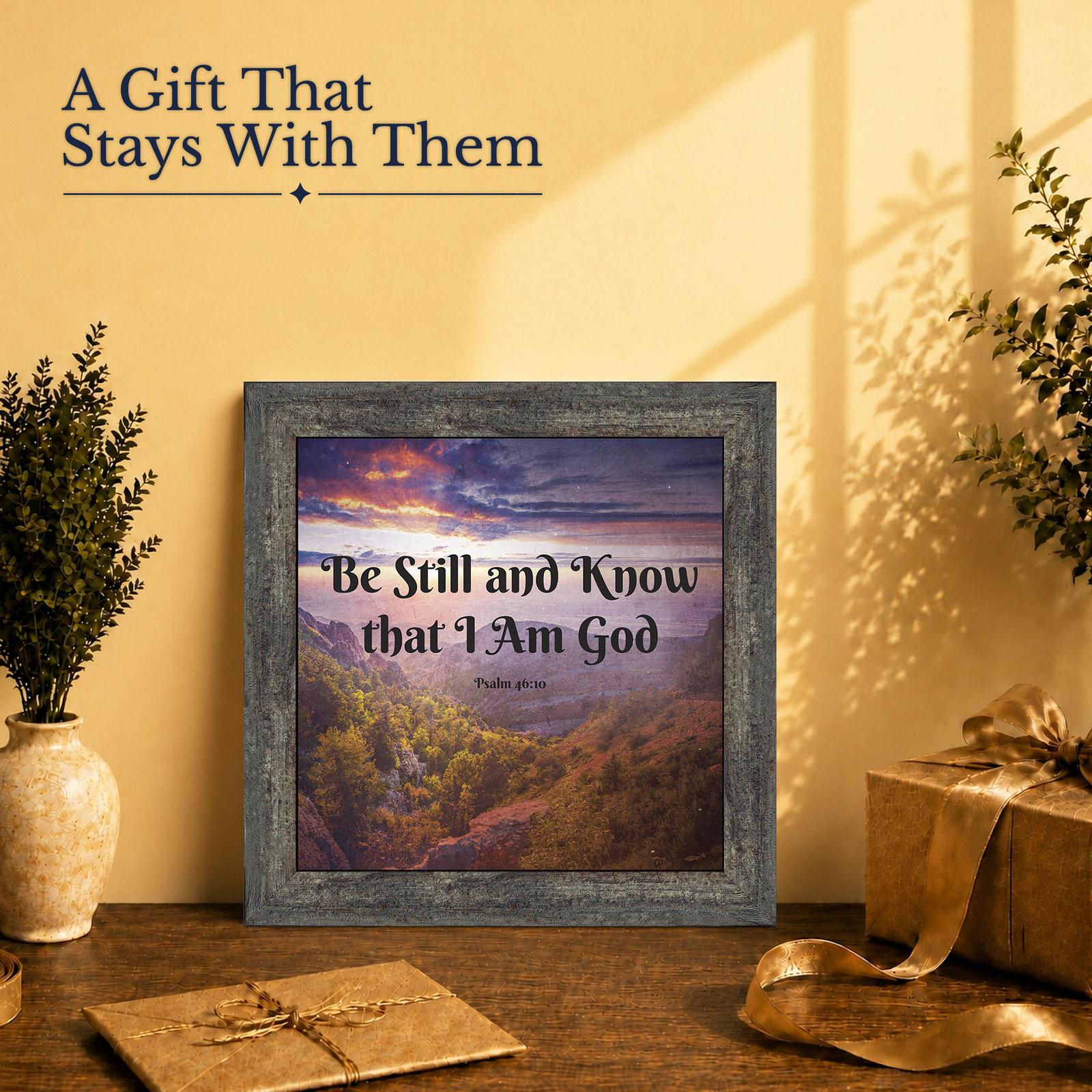 Be Still and Know gift - framed print for a mother or grandparent