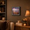 Be Still and Know framed wall art displayed in a hallway