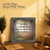 8694BW-2 Family Tree gift - framed print for grandparents and new homeowners