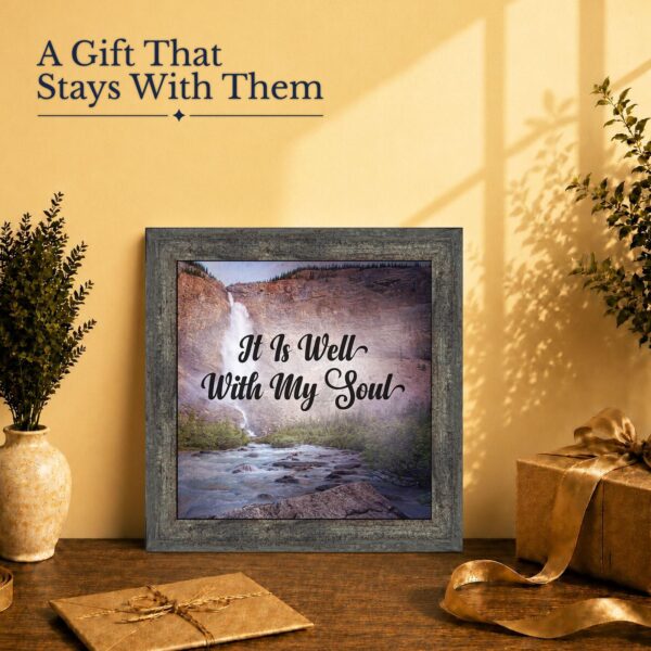 It Is Well With My Soul gift - Christian wall art for a pastor or grieving friend