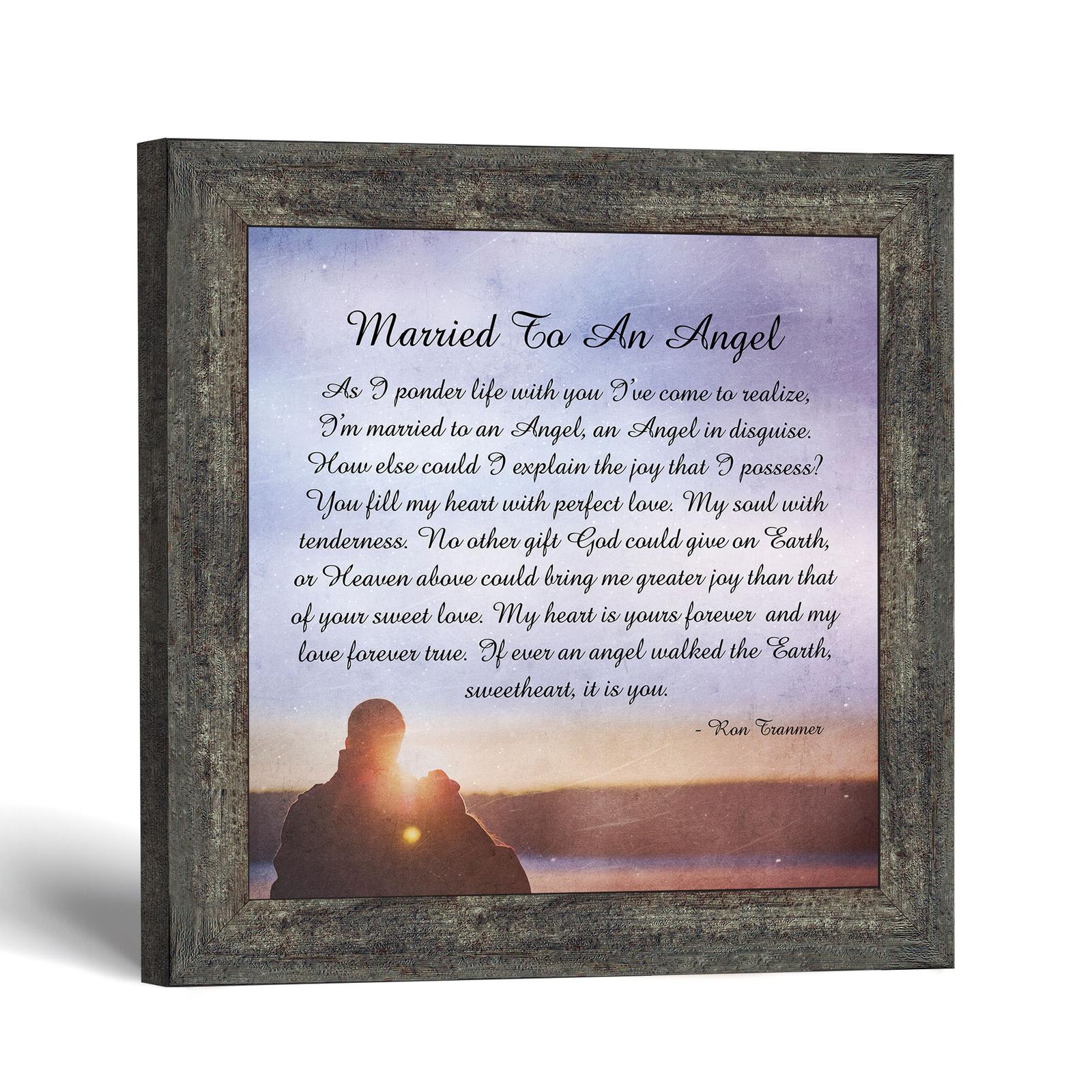 Married to an Angel framed print by Crossroads Home Decor