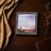 Married to an Angel poem framed print - sunset couple inspirational wall art
