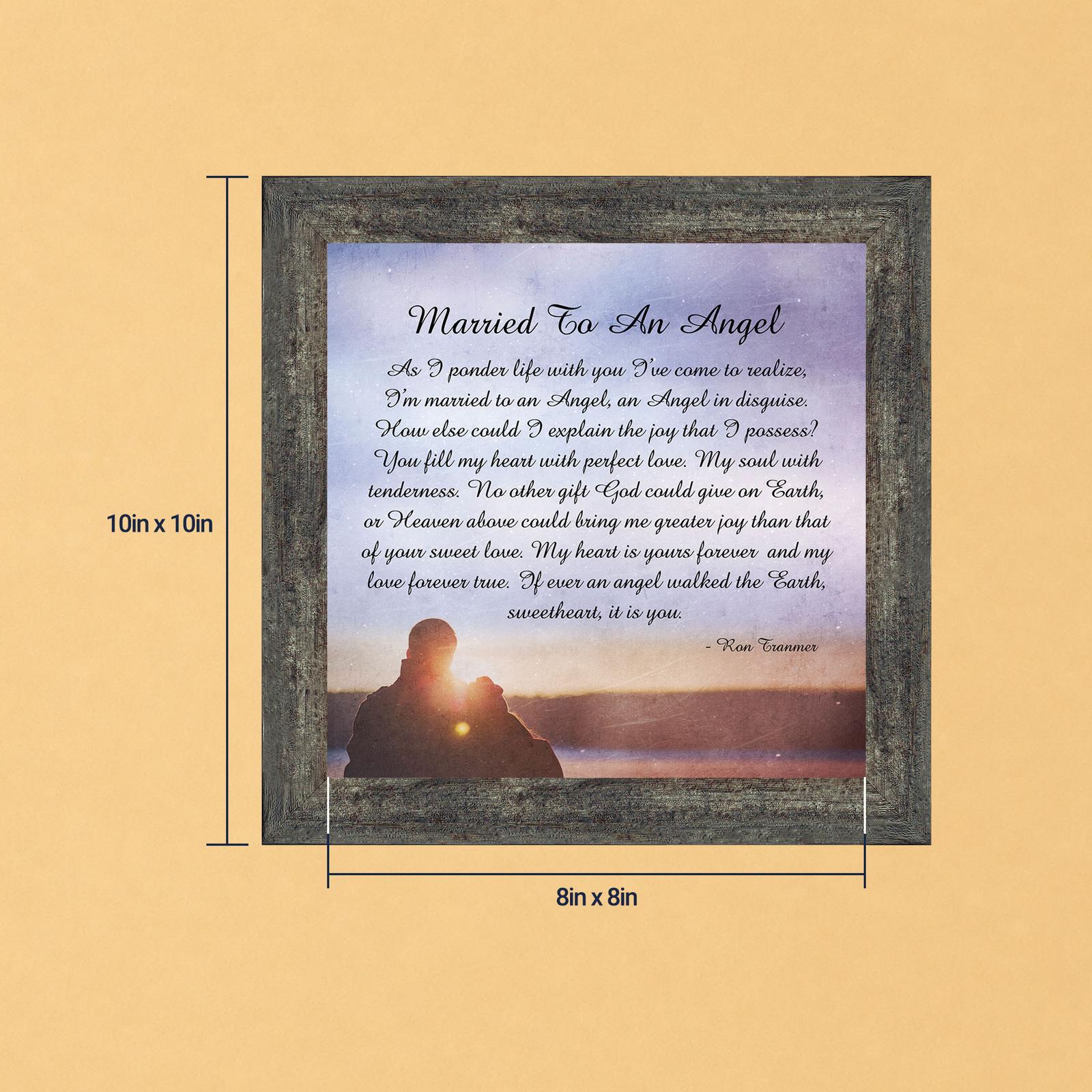 Married to an Angel framed print by Crossroads Home Decor