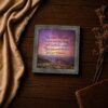 You are at peace verse framed print - memorial inspirational wall art