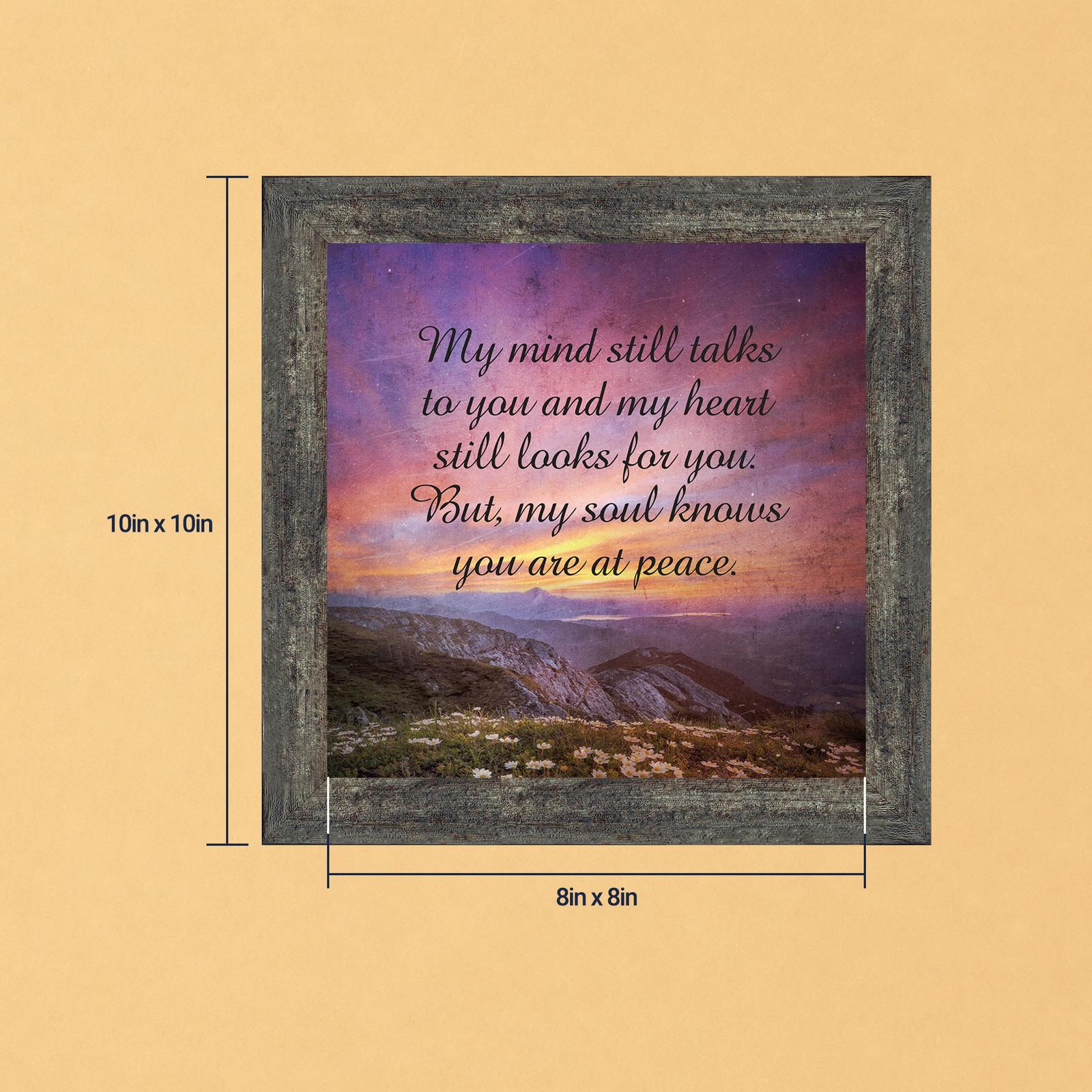 Memorial framed print - you are at peace verse by Crossroads Home Decor