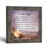 A Cat's Prayer framed print by Crossroads Home Decor