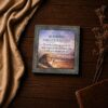 Joshua 1:9 framed print - lion of Judah inspirational wall art close-up