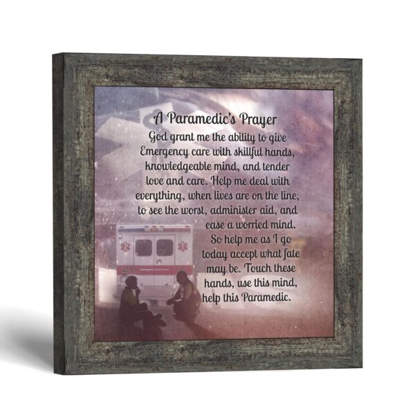 Paramedic prayer framed print - A Paramedic's Prayer by Crossroads Home Decor